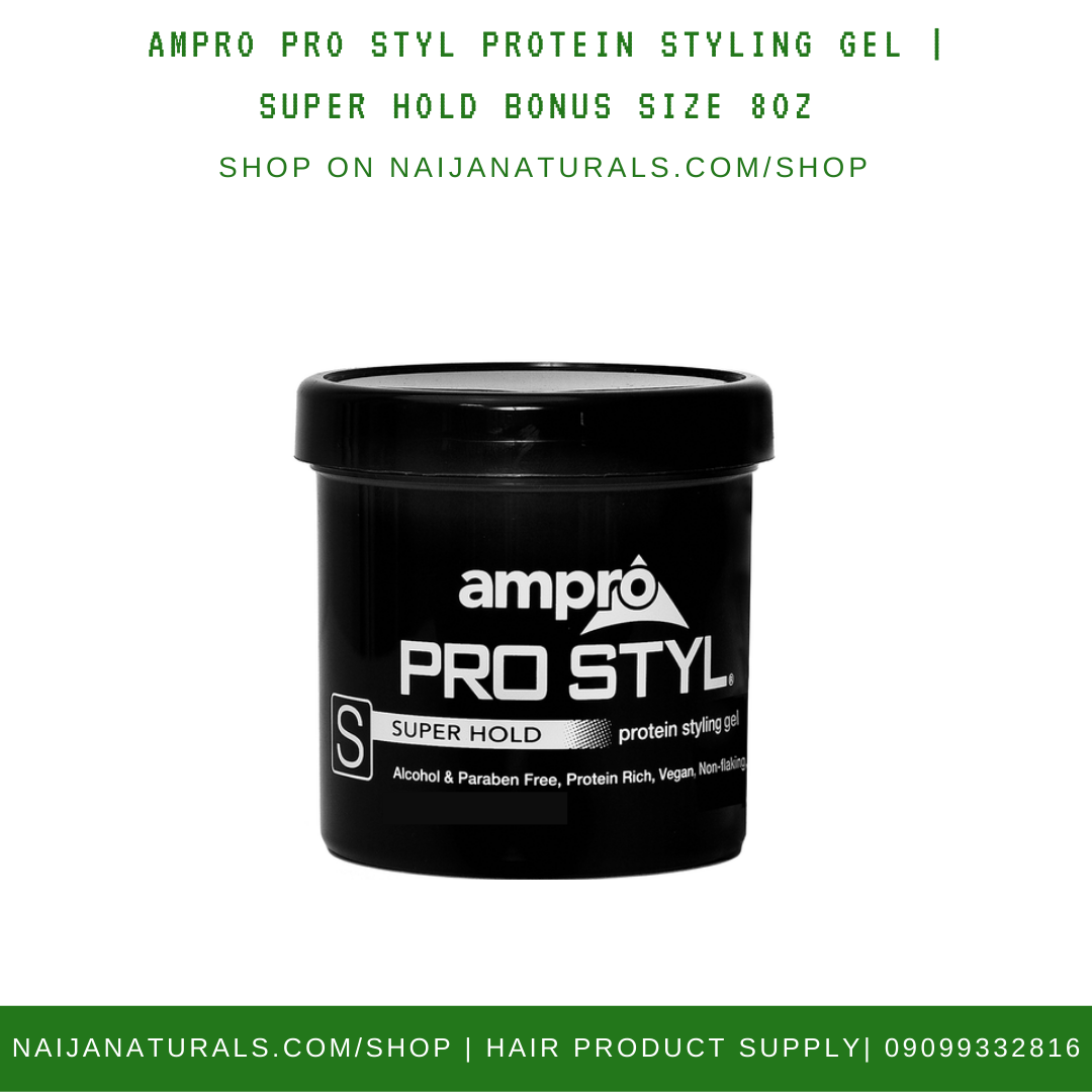 Ampro PRO STYL® PROTEIN STYLING GEL | SUPER HOLD 8oz – NN HAIR & BEAUTY