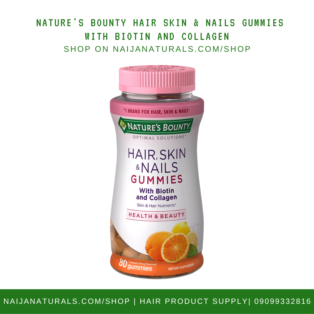 NATURE's BOUNTY HAIR SKIN & NAILS GUMMIES WITH BIOTIN AND COLLAGEN – NN HAIR  & BEAUTY