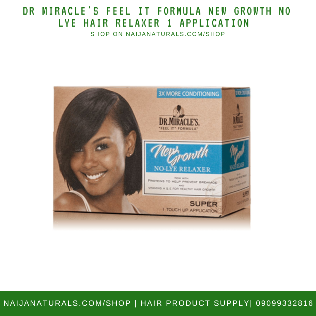 Dr MIRACLE'S FEEL IT FORMULA NEW GROWTH NO LYE HAIR RELAXER 1 APPLICATION –  NN HAIR & BEAUTY