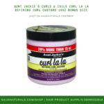 AUNT JACKIE'S CURLS & COILS CURL LA LA DEFINING CURL CUSTARD 18oz bonus size